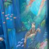 Underwater mural sea turtle