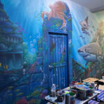 under the sea mural
