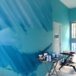 background painting under sea