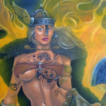 warrior princess mural