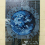blue art canvas
