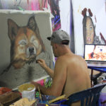 painting dog portrait
