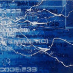 blue techno art