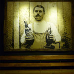 vintage waiter mural