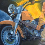 motorbike mural
