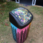 colourful swing bin