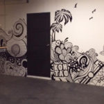 sea creatures mural