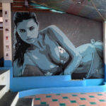 bikini wall mural