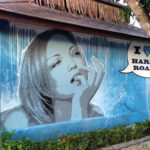 thinking woman mural