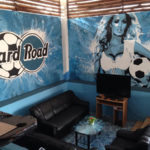 football lady mural