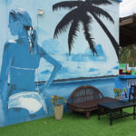 lady beach mural