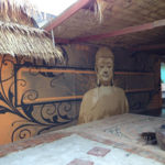 large buddha mural