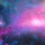 nightclub mural star background