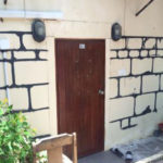 hostel jungle wall mural outline