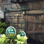 hostel old building mural