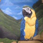 parrot mural