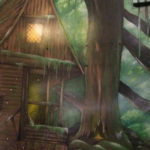 fairy house mural