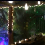 fairy lights mural