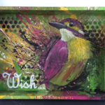 painted bird tray