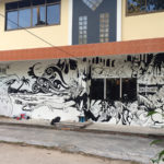 goodtime hostel wall mural