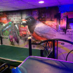 city bird wall mural