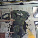 painting hulk mural