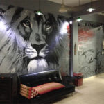 lions den mural