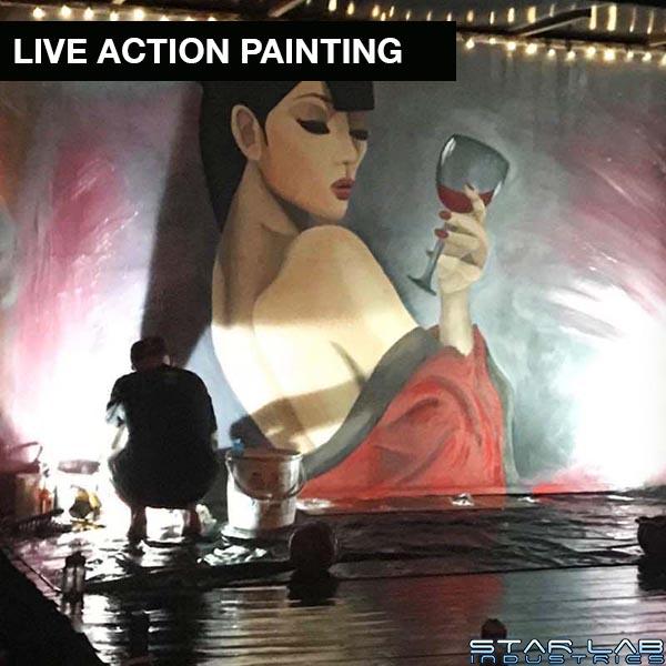 live action painting