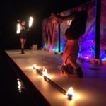 fire dance mural
