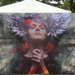 angel festival mural