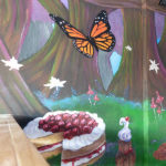 wonderland tea party mural