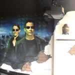 matrix room mural