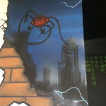 alien invasion mural
