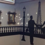 paris moonlight mural