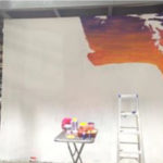 car wall mural background