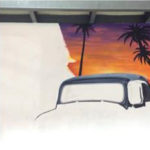 outline car wall mural