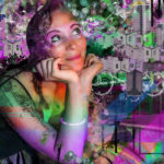 dreaming woman art