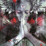 mystical woman prayer art