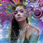 colourful girl art
