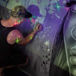 painting Star Lab studio mural