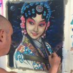 painting thai lady portrait