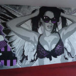 party girl mural