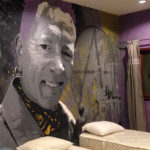Johnny Rotten hostel wall mural