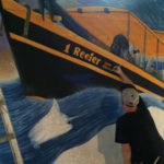 painting rough seas mural