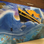 rough seas mural