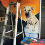 dog mural