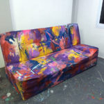 colourful sofa