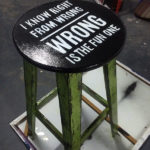 right from wrong stool