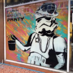 comedy stormtrooper mural