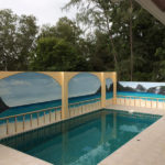 outside swimming pool walls